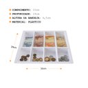 Ver imagem 6 de Bandeja Porta Notas e Moedas 33 X 29cm (4 Divisórias) - Branca