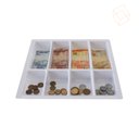 Ver imagem 5 de Bandeja Porta Notas e Moedas 33 X 29cm (4 Divisórias) - Branca