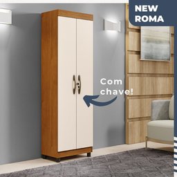 Multiuso New Roma 2 Portas 5 Prateleiras em Mdp Benetil Móveis - 5