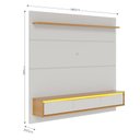Ver imagem 2 de Painel para Tv Home Suspenso Tahiti 1.8 Off White Matte Naturale – Colibri