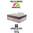 Ver mais imagens de Base Box Baú Casal 138x188 Suede Bege com Colchão Relax Adorabile Molas Ensacadas