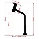 Ver imagem 2 de Cuba Chanfrada 46cm Ouro Velho + Valvula + Torneira Preta