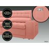 Sofá Omega 2,30M Assento Retrátil e Reclinável Velosuede Rose - Netsofás - 7