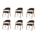 Ver imagem 3 de Kit 6 Cadeiras para Mesa de Jantar Gaia Yescasa