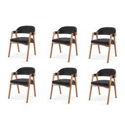 Kit 6 Cadeiras para Mesa de Jantar Gaia - 1