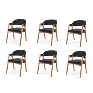 Kit 6 Cadeiras para Mesa de Jantar Gaia