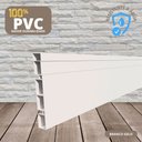 Ver imagem 1 de Rodapé de PVC 7 cm altura Frisado barra com 2 M cor BRANCO