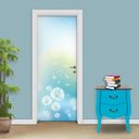 Ver imagem 1 de Adesivo de Porta Dente de Leão Arte Destaque M - 0,83 X 2,13 Metros