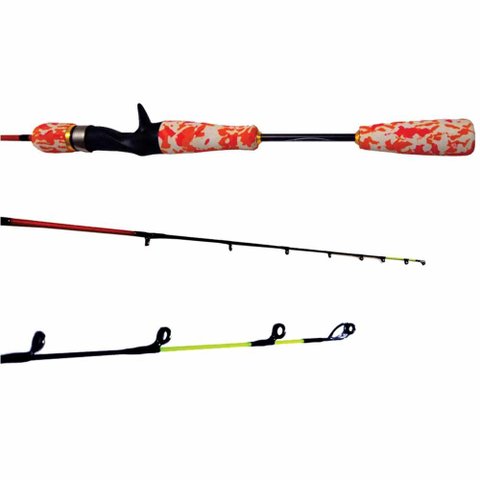 Vara de Carretilha em Carbono 1,15m 15lbs Safira Pingadinha Rodadinha