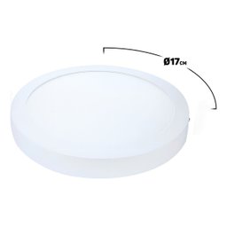 Plafon 12w Redondo Sobrepor Painel Led Nh720 - Avant Cor Amarela 3000k - 2