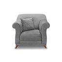 Ver imagem 3 de Poltrona Decorativa Apollo Veludo Cinza 2938 - Montanaris Decor