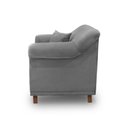 Ver imagem 4 de Poltrona Decorativa Apollo Veludo Cinza 2938 - Montanaris Decor