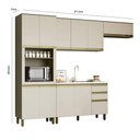 Ver imagem 5 de Cozinha Completa 4 Peças Connect Duna/cristal com Torre Quente 1 Forno - Móveis Henn