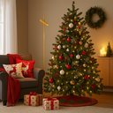 Ver imagem 1 de Luminária de Piso Abajur Chão Sofhie Dourada (edição de Natal)