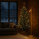 Ver imagem 3 de Luminária de Piso Abajur Chão Sofhie Dourada (edição de Natal)