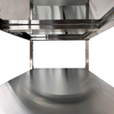 Ver imagem 5 de Mesa de Aço Inox Industrial 130x70x90 Cm com 2 Prateleiras Plano Liso com Espelho Nortinox
