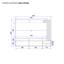 Ver mais imagens de Painel para TV até 70 Polegadas com LED Ripado Ibiza Prime 220cm Yescasa