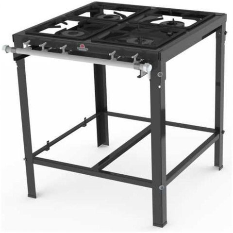 Fogão Industrial 4 Bocas Simples (c/ Registro P/ Forno) Pms-400n - Progás