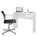Ver imagem 1 de Mesa para Escritório Office 90cm com 1 Gaveta Branca