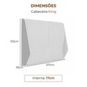Ver imagem 5 de Cama Japonesa King Louvre com Cabeceira Estofada Courino e Linho Caramelo Sallar Home