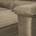 Ver imagem 7 de Sofá Retrátil Reclinável 2 Lugares com Molas 1,80m Quantum Suede Velut Tabaco - King House