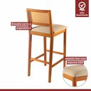 Ver imagem 3 de Banqueta em Madeira Maciça Ariel Espresso Móveis