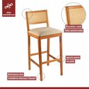 Ver imagem 2 de Banqueta em Madeira Maciça Ariel Espresso Móveis