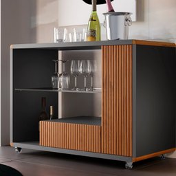 Bar Lara Moderno com Rodizio Espresso Móveis - 1