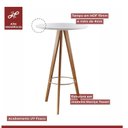 Ver imagem 6 de Mesa Bistrô Tivoli 103x65cm Espresso Móveis Cinamomo/Off White