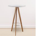 Ver imagem 1 de Mesa Bistrô Tivoli 103x65cm Espresso Móveis Cinamomo/Off White