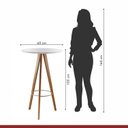 Ver imagem 5 de Mesa Bistrô Tivoli 103x65cm Espresso Móveis Cinamomo/Off White
