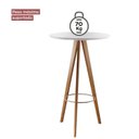 Ver imagem 4 de Mesa Bistrô Tivoli 103x65cm Espresso Móveis Cinamomo/Off White