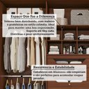 Ver imagem 7 de Guarda-Roupa Casal 6 Portas com Espelhos 267cm MDF Linhares Marrom/Jequitiba