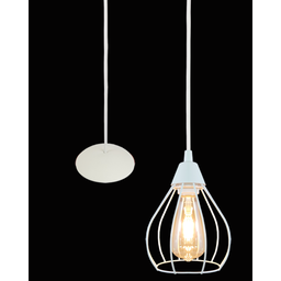 Cupula de Aramado Teardrop Branca para Pendentes e Abajure P - 3