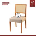 Ver imagem 7 de Conjunto Sala de Jantar 6 Lugares Tampo Vidro/MDF 160cm Madeira Maciça Mesa e Cadeiras Versales Cina