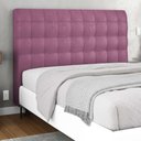 Ver imagem 2 de Cabeceira Cama Box Casal Queen Size Ciara 160cm Botonê com Frame Suede Rosa - Desk Design