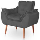 Ver imagem 4 de Kit 02 Poltronas Opala Sala Confortável Resistente Cinza