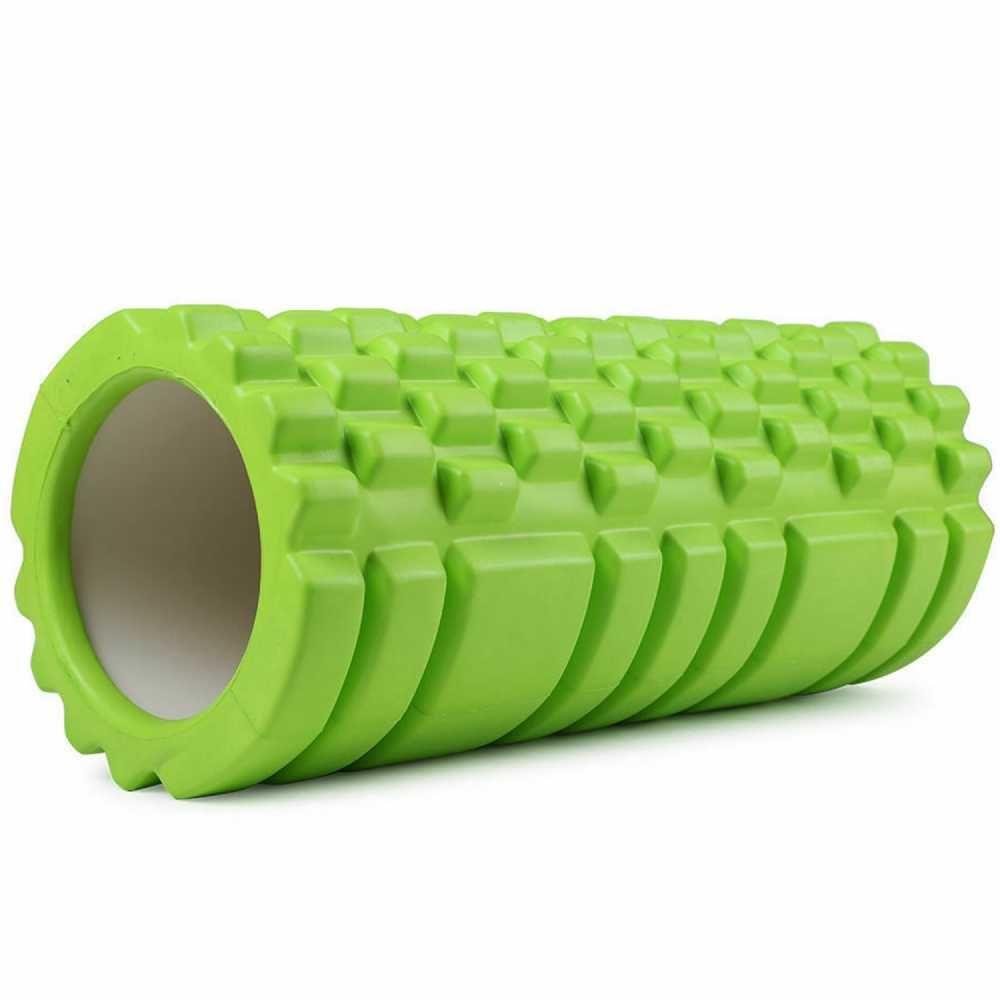 Rolo Massagem Foam Roller Liberação Miofascial Crossfit Yoga Pilates Verde - 2