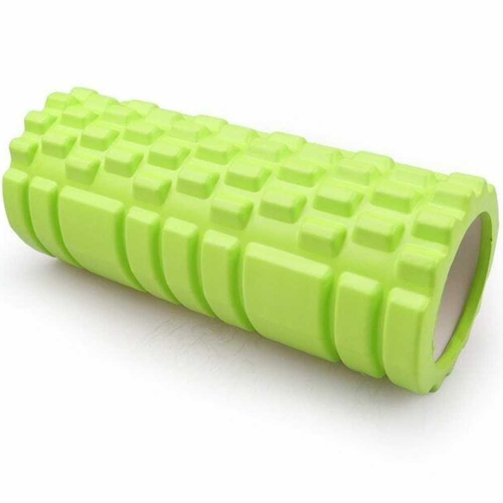 Rolo Massagem Foam Roller Liberação Miofascial Crossfit Yoga Pilates Verde