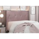 Ver imagem 2 de Cabeceira Cama Box Solteiro 90 Cm Aquilla Veludo Lilás S04 - D'Rossi