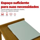 Ver imagem 2 de Mesa de Canto Itália Suporte Lateral Sofá com Base Clássica Curva Castanho - Arkell