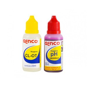 Kit 3 Reagentes Cloro e 3 Reagentes Ph Genco