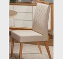 Ver imagem 2 de Mesa de Jantar Cone Mel Tampo/vidro 1m Off + 4 Cadeiras Est.