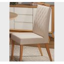Ver imagem 2 de Mesa de Jantar Cone Mel Tampo/vidro 1m Off + 4 Cadeiras Est.