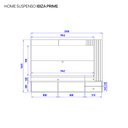 Ver mais imagens de Painel para TV até 70 Polegadas com LED Ripado Ibiza Prime 220cm Yescasa