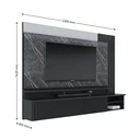 Ver imagem 3 de Painel para TV até 70 Polegadas com LED Ripado Ibiza Prime 220cm Yescasa