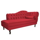 Ver imagem 3 de Kit Diva Recamier Diana 160cm Lado Esquerdo e 01 Poltrona Classic Suede - Doce Sonho Móveis RECAMIER