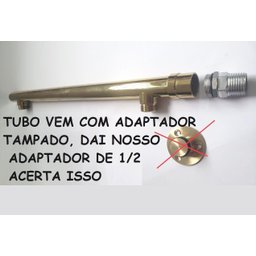 Niple Adaptador 1/2 para Tubo Chuveiro Importado Rosca Fina - 499tbimp - 3