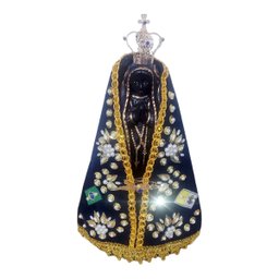 Imagem Nossa Senhora Aparecida Completa 20 Cm Manto Coroa - 1
