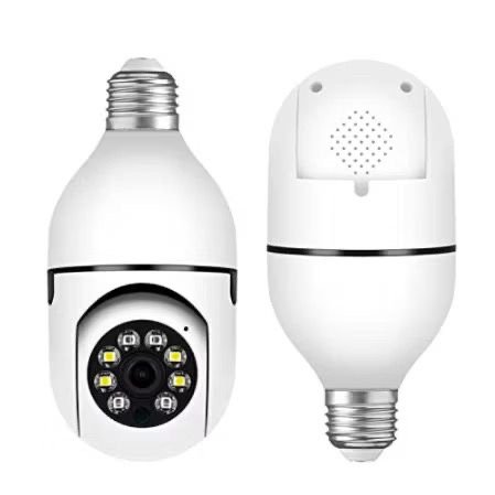 Câmera Segurança Lâmpada Infravermelho Wifi 360° E27 Bivolt - 2